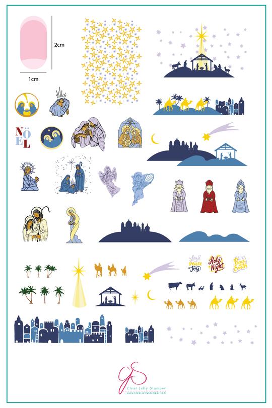 Clear Jelly Stamper- C-20- Nativity