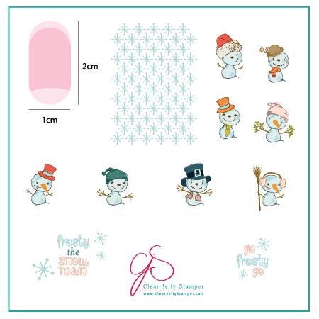 Clear Jelly Stamper- C-40- Do You Want to Build a Snowman?