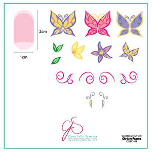Clear Jelly Stamper- LC-03- Chrissie Pearce's Butterfly