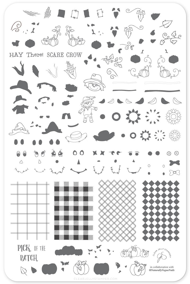 Clear Jelly Stamper- LC-56- Pick of the Patch