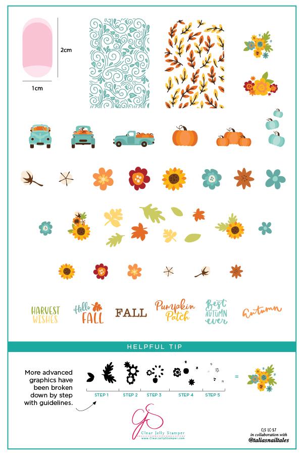 Clear Jelly Stamper- LC-57- Talia's Pumpkin Patch
