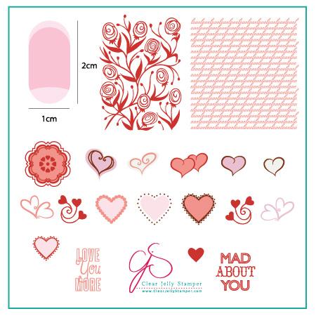 Clear Jelly Stamper- V-04- Layers of LoVe