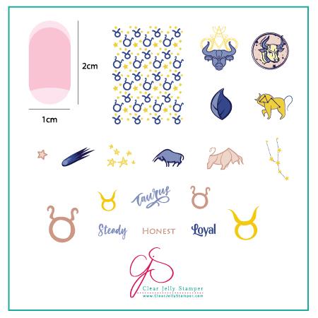 Clear Jelly Stamper- Z-03- Taurus