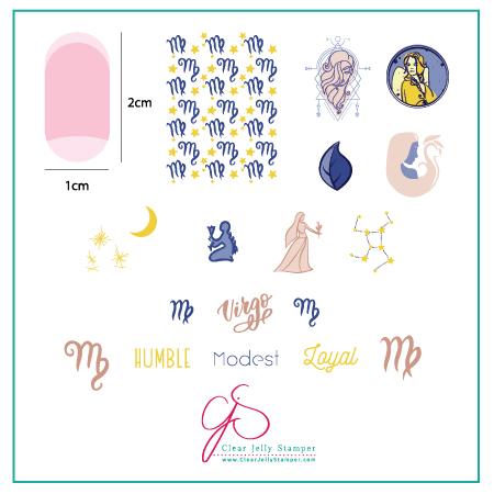 Clear Jelly Stamper- Z-07- Virgo