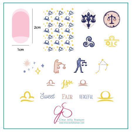 Clear Jelly Stamper- Z-08- Libra