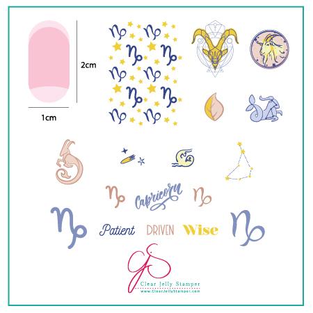 Clear Jelly Stamper- Z-11- Capricorn