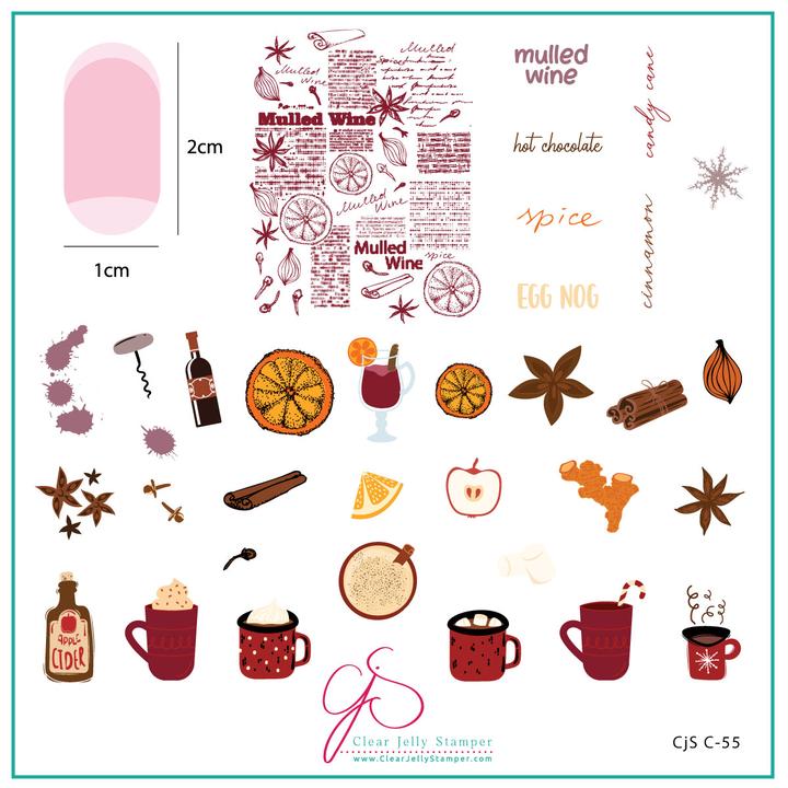 Clear Jelly Stamper- C-55- Cozy Bevvys