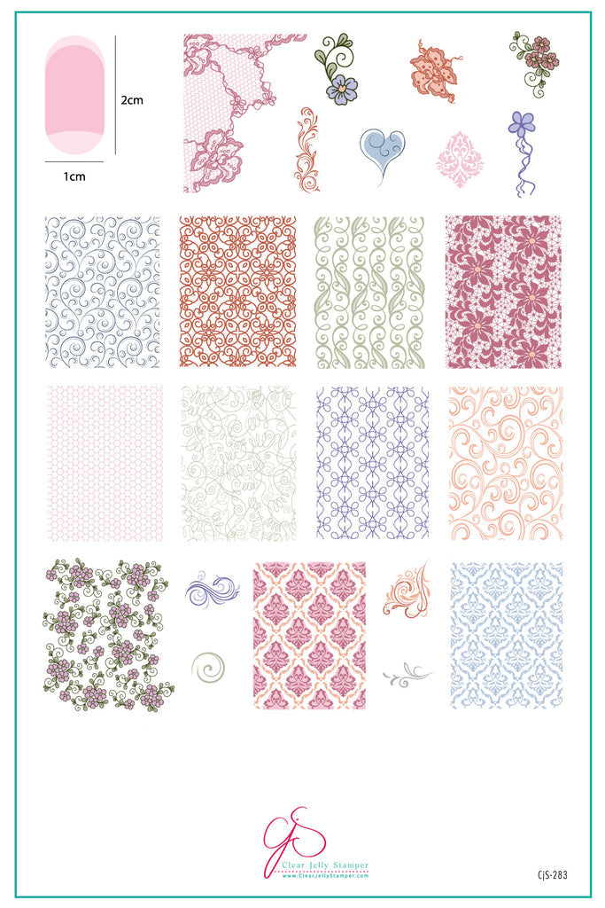 Clear Jelly Stamper- CjS-283- Dainty Delights