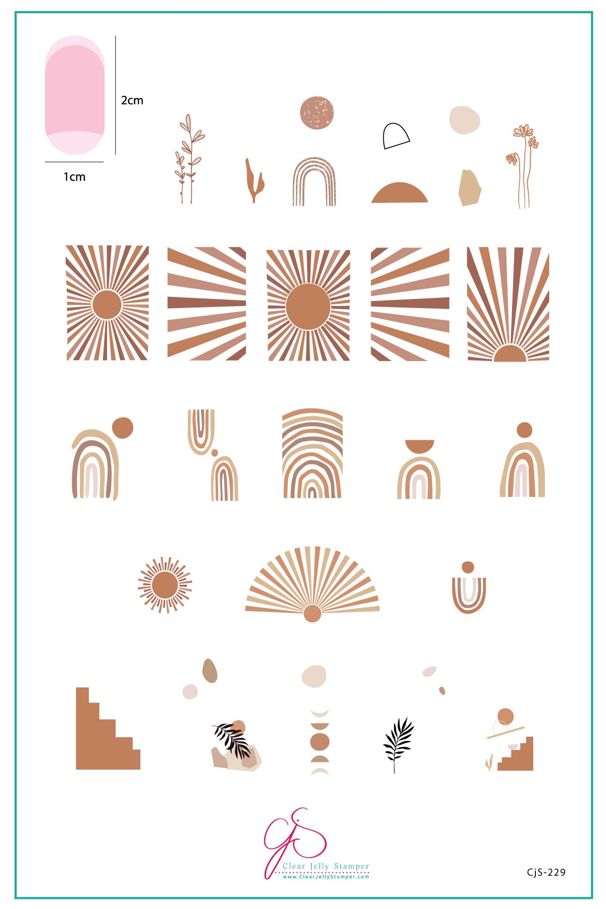 Clear Jelly Stamper- CjS-229- Desert Boho