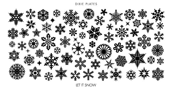 Dixie Plate Let It Snow Mini Plate