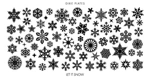 Dixie Plate Let It Snow Mini Plate