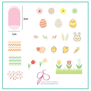Clear Jelly Stamper- H-07- Easter 2