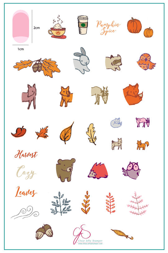 Clear Jelly Stamper- LC-25- Pumpkin Spice