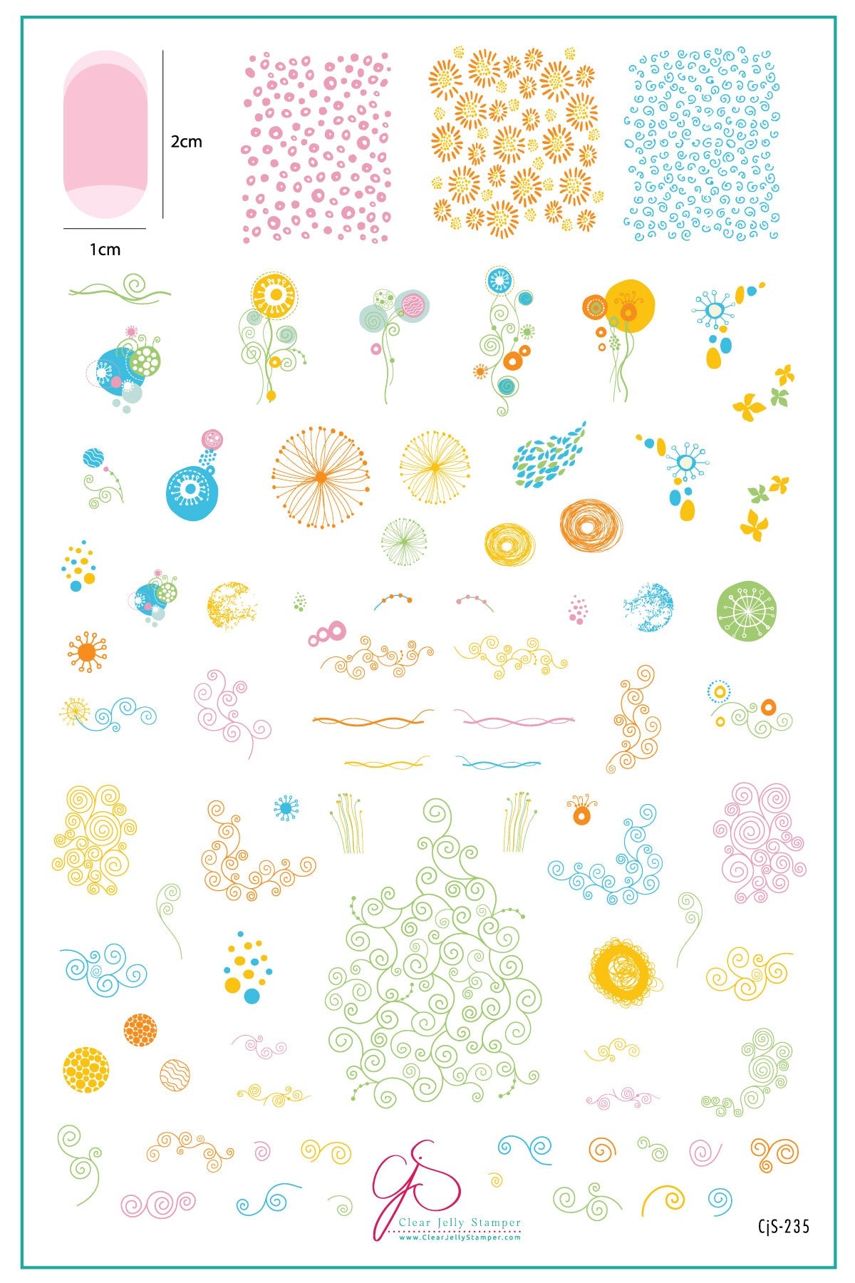 Clear Jelly Stamper- CjS-235- Feeling Vine