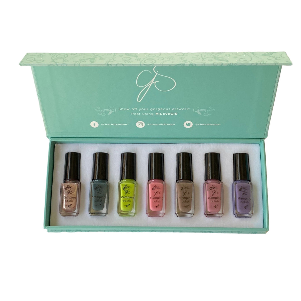 Clear Jelly Stamper- Stamping Polish- Flora Kit (7 colors)