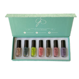 Clear Jelly Stamper- Stamping Polish- Flora Kit (7 colors)