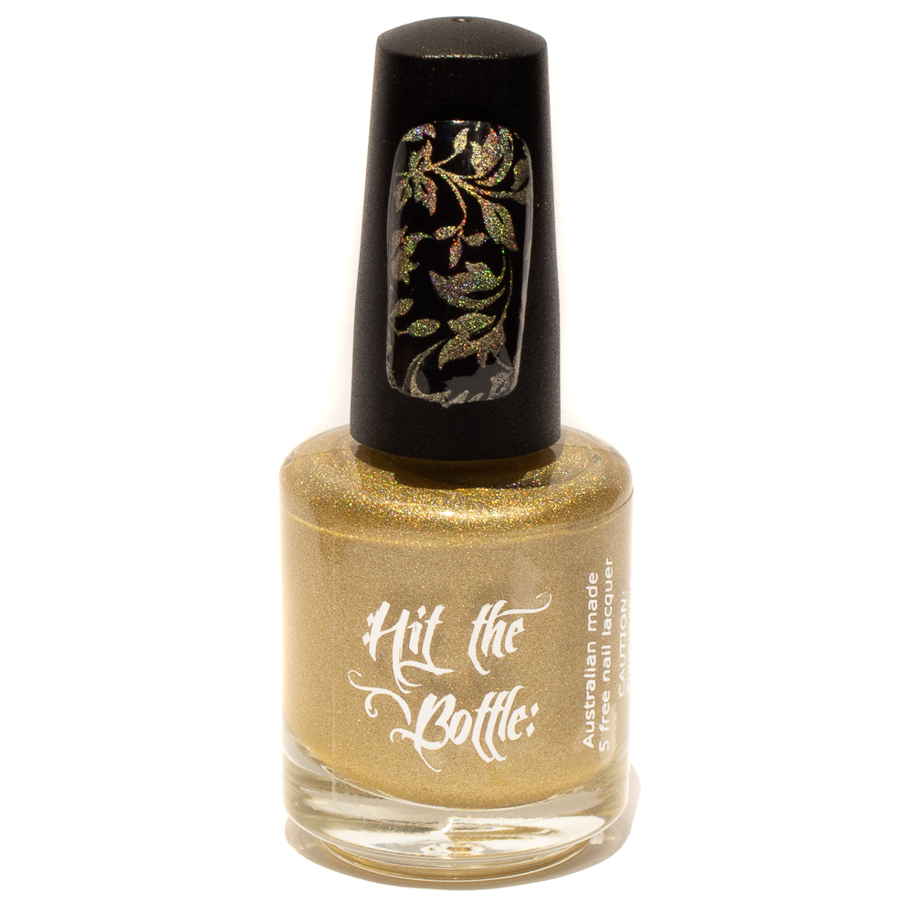 Hit the Bottle &quot;A Glint of Gold&quot; Stamping Polish