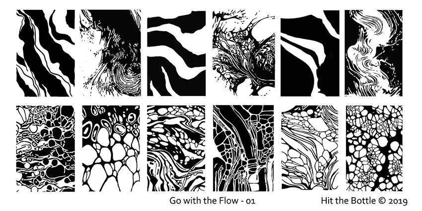 Hit the Bottle- Stamping Plate- Go with the Flow 01