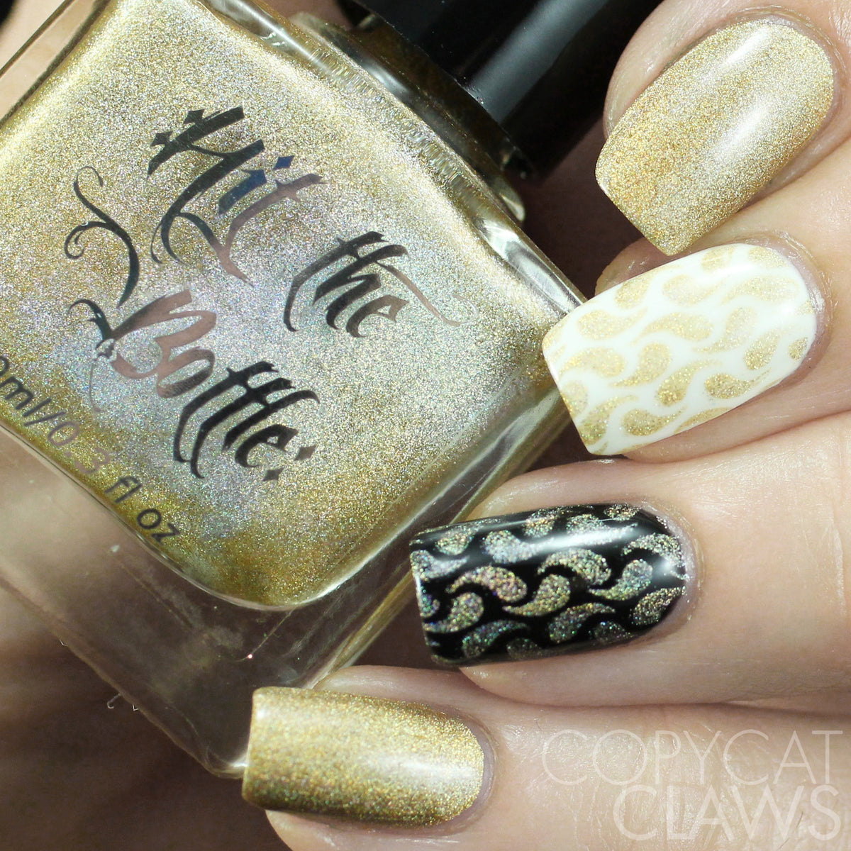 Hit the Bottle "A Glint of Gold" Stamping Polish