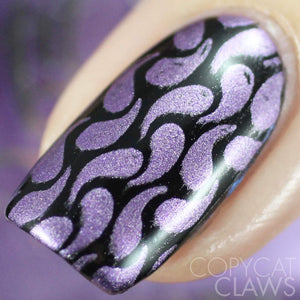 purple chrome nail polish
