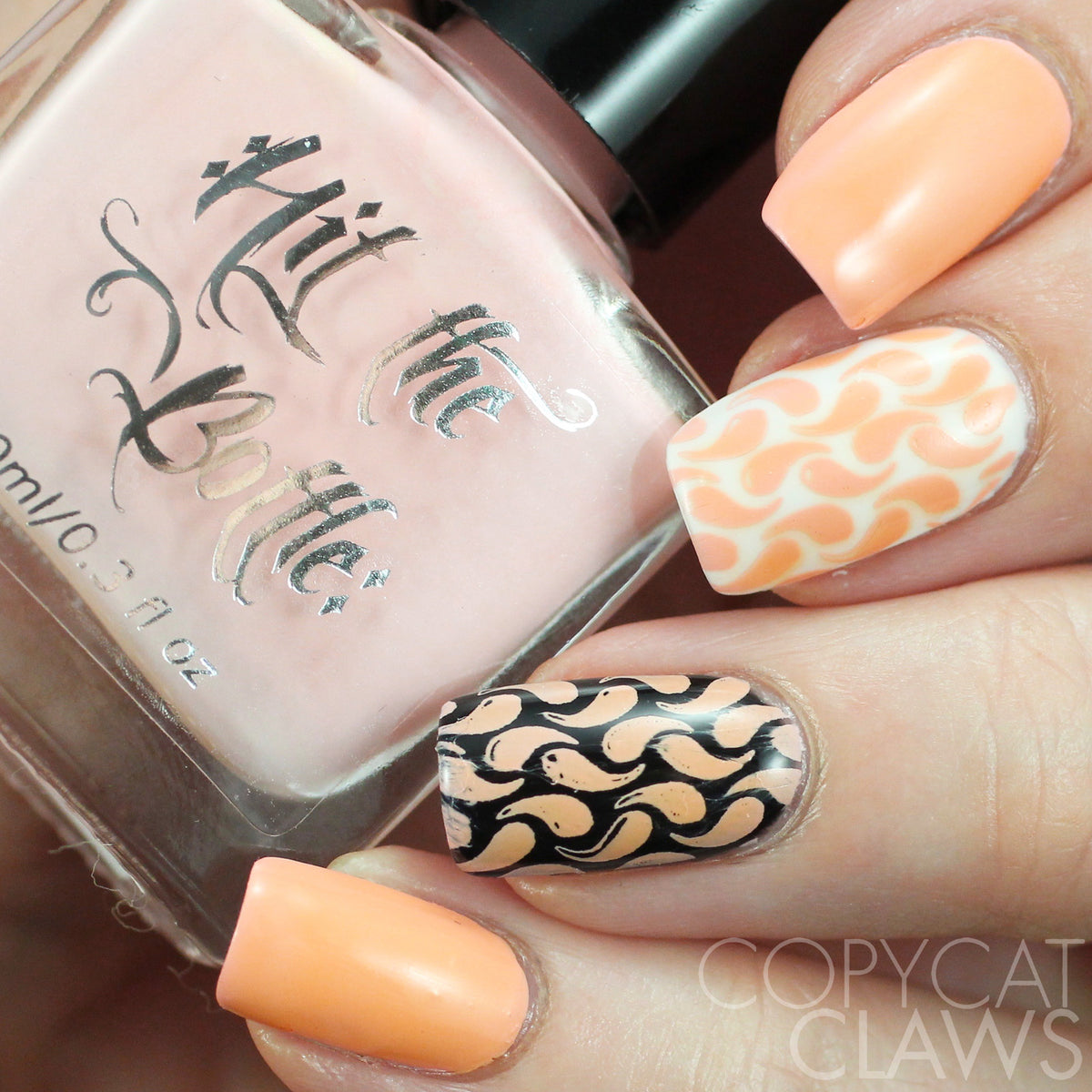 Hit the Bottle &quot;Apricot Sour&quot; Stamping Polish