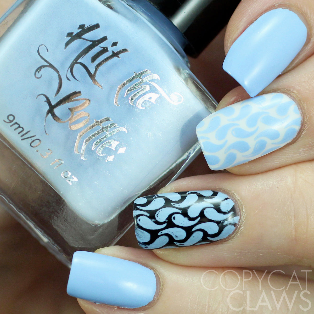 Hit the Bottle &quot;Blueberry Dewdrops&quot; Stamping Polish