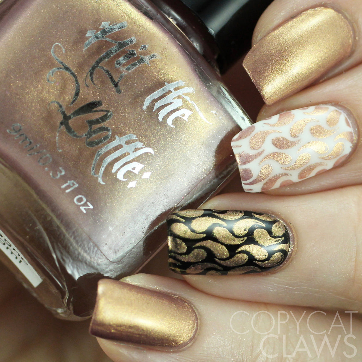 Hit the Bottle &quot;Champagne Shifter&quot; Stamping Polish