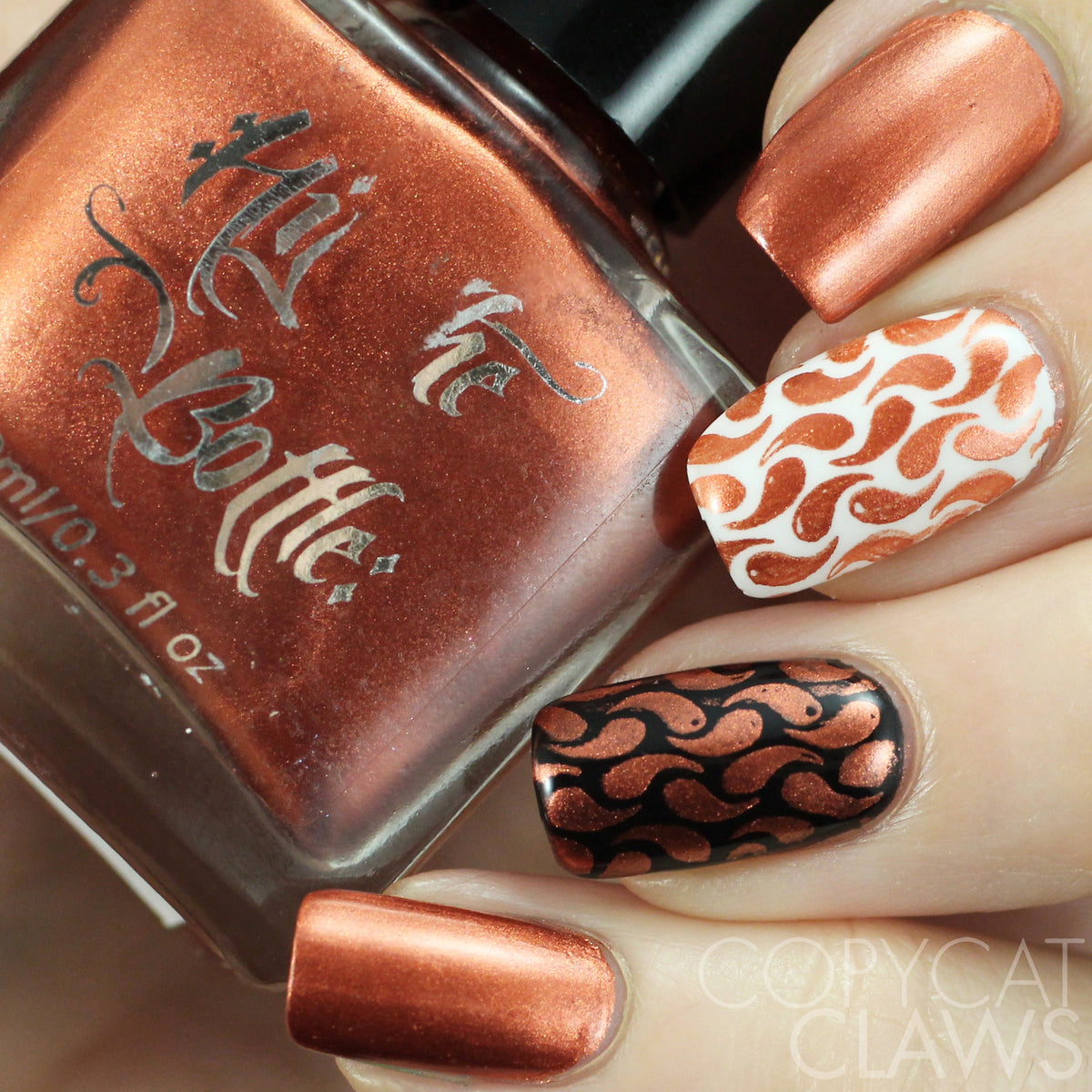 Hit the Bottle &quot;Copper haired Girl&quot; Stamping Polish