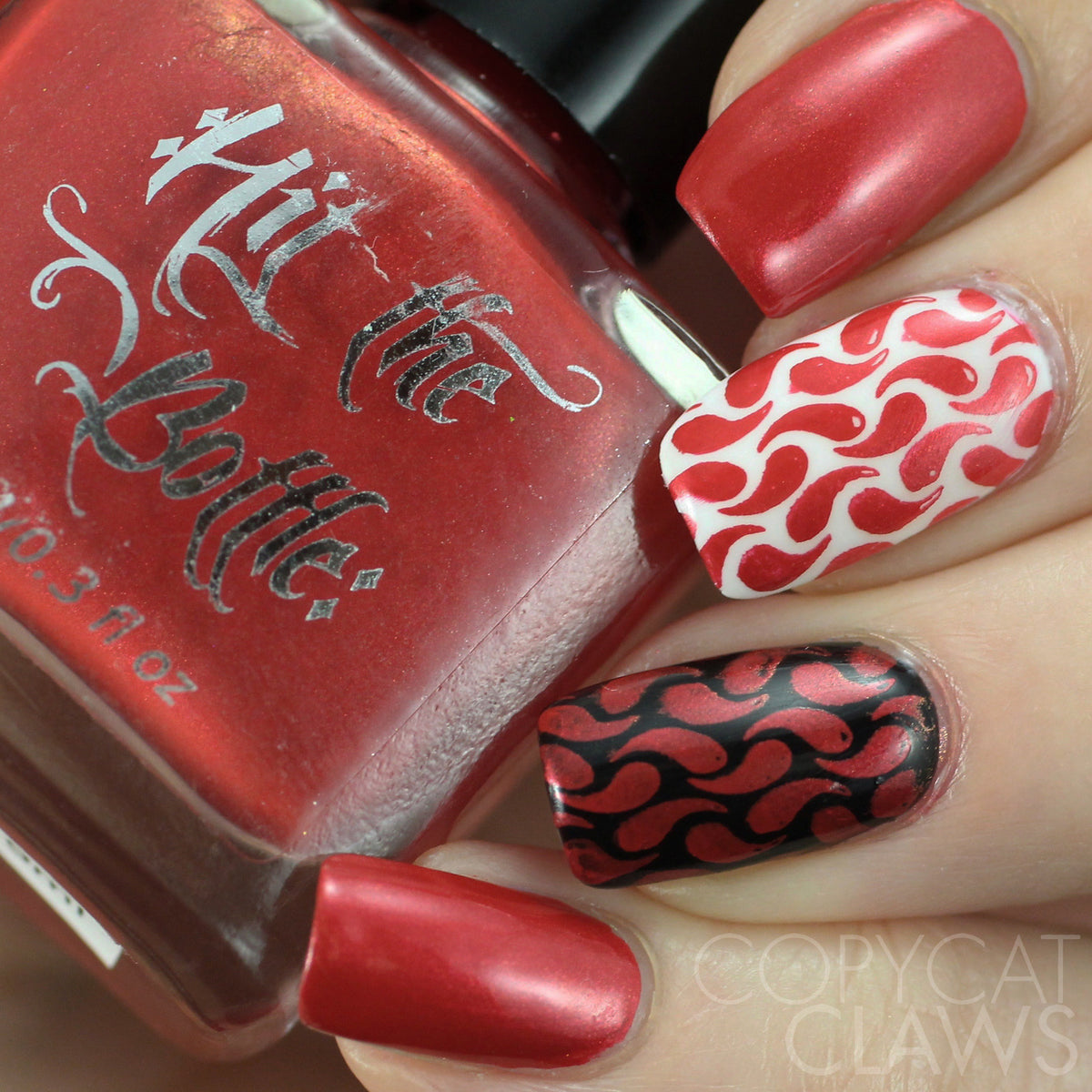 Hit the Bottle &quot;Drop Red Gorgeous&quot; Stamping Polish