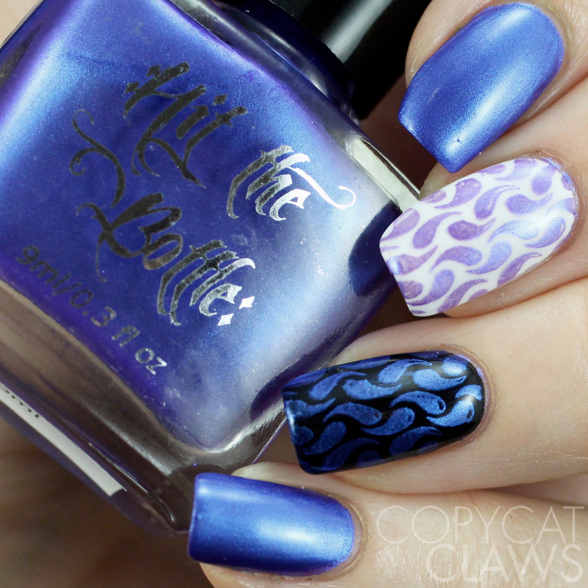 Hit the Bottle &quot;Electric Indigo&quot; Stamping Polish