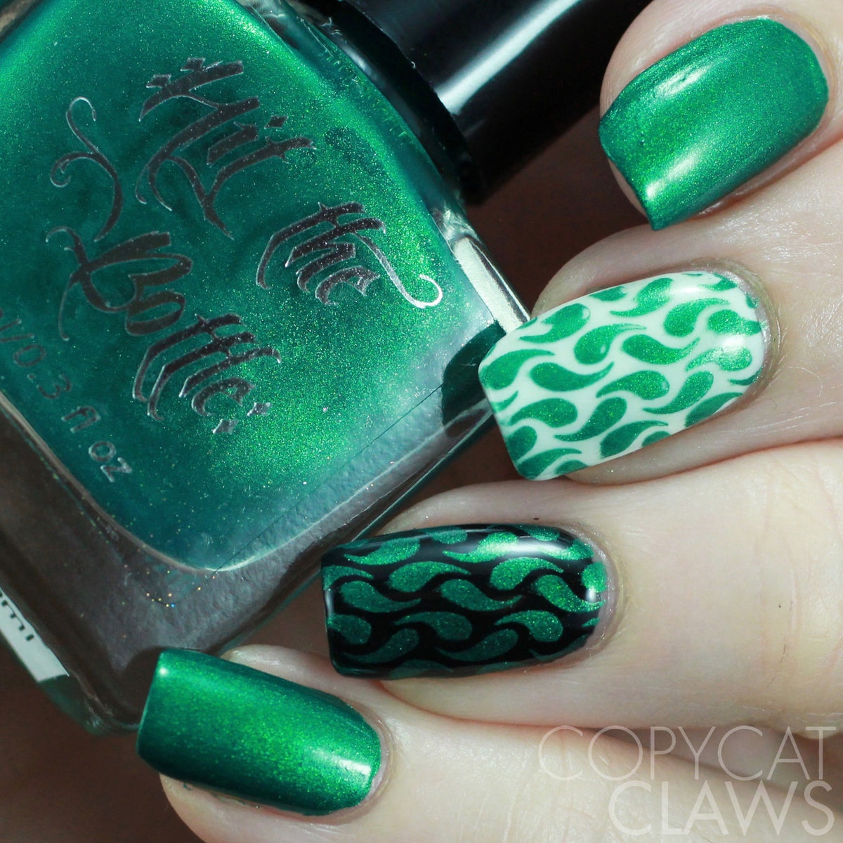 Hit the Bottle &quot;Emeralds are Forever&quot; Stamping Polish