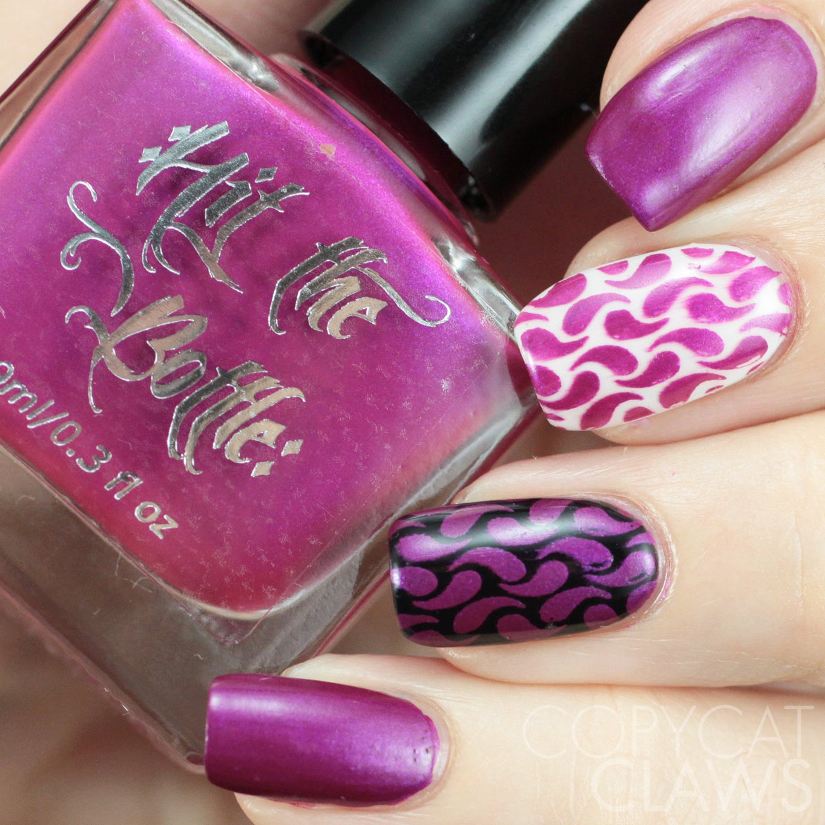 Hit the Bottle &quot;Fuchsia Predictions&quot; Stamping Polish