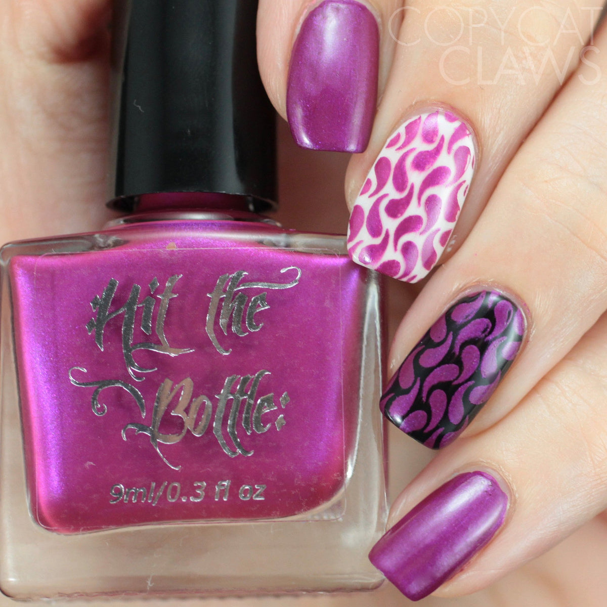 Hit the Bottle &quot;Fuchsia Predictions&quot; Stamping Polish
