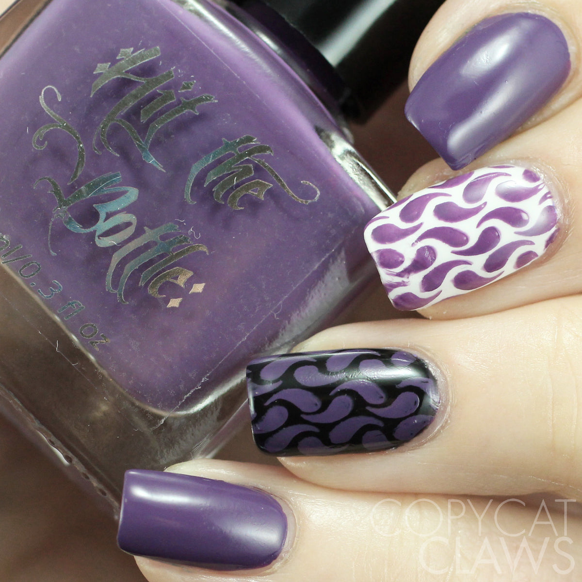 Hit the Bottle &quot;Grape Minds Drink Alike&quot; Stamping Polish