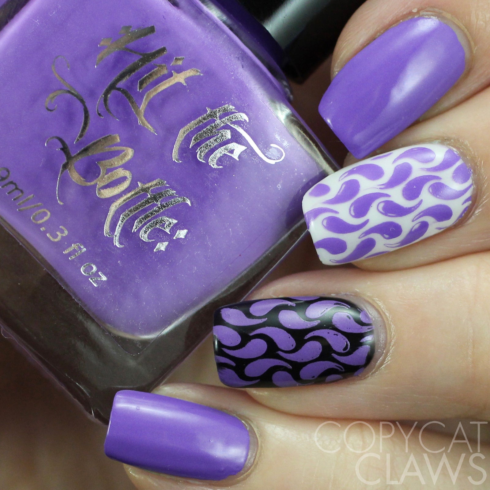 Hit the Bottle "High Voltage Violet" Neon Stamping Polish