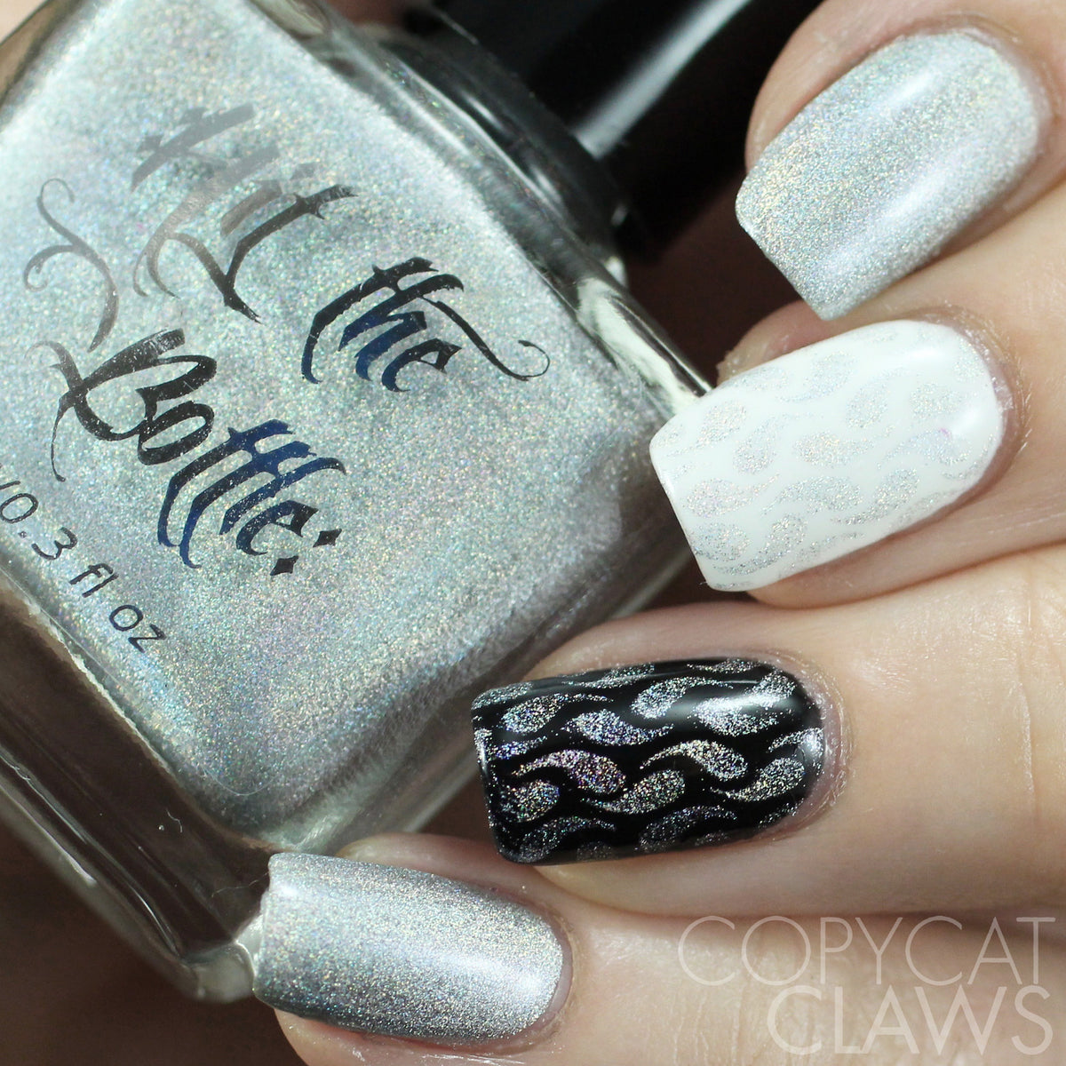 Hit the Bottle &quot;Holo there Beautiful!&quot; Stamping Polish