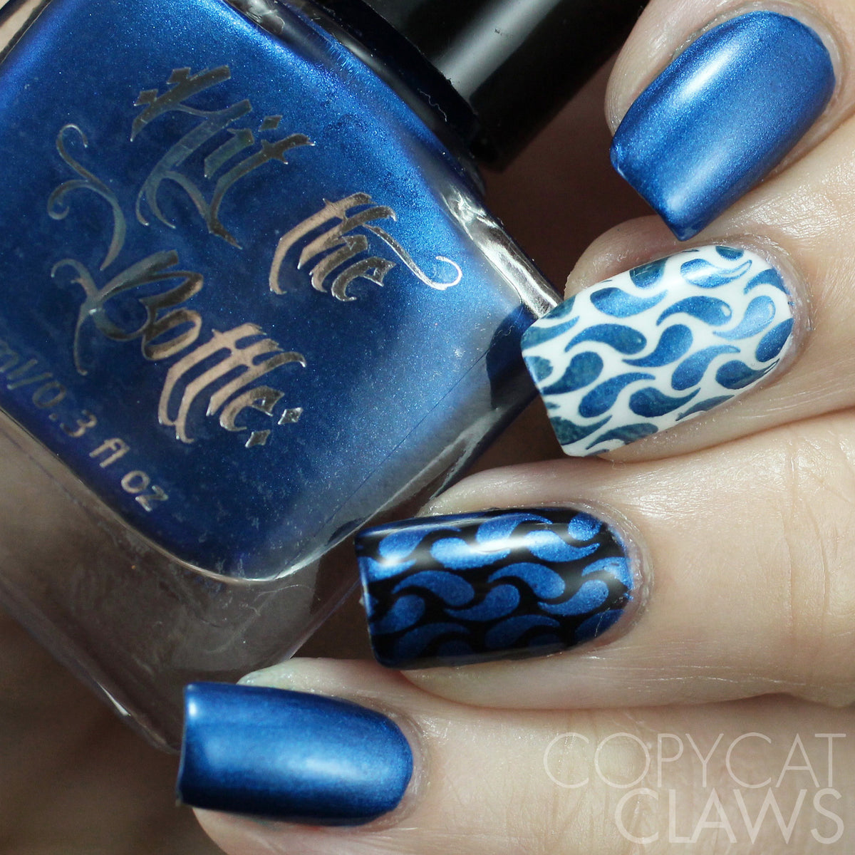 Hit the Bottle "I Blue it All on Polish" Stamping Polish
