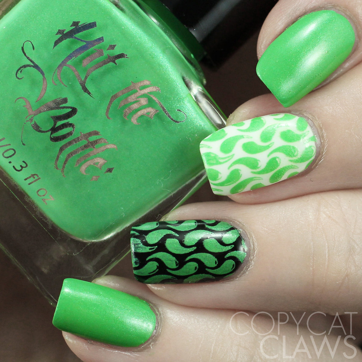 Hit the Bottle "I Dream of Greenie" Stamping Polish