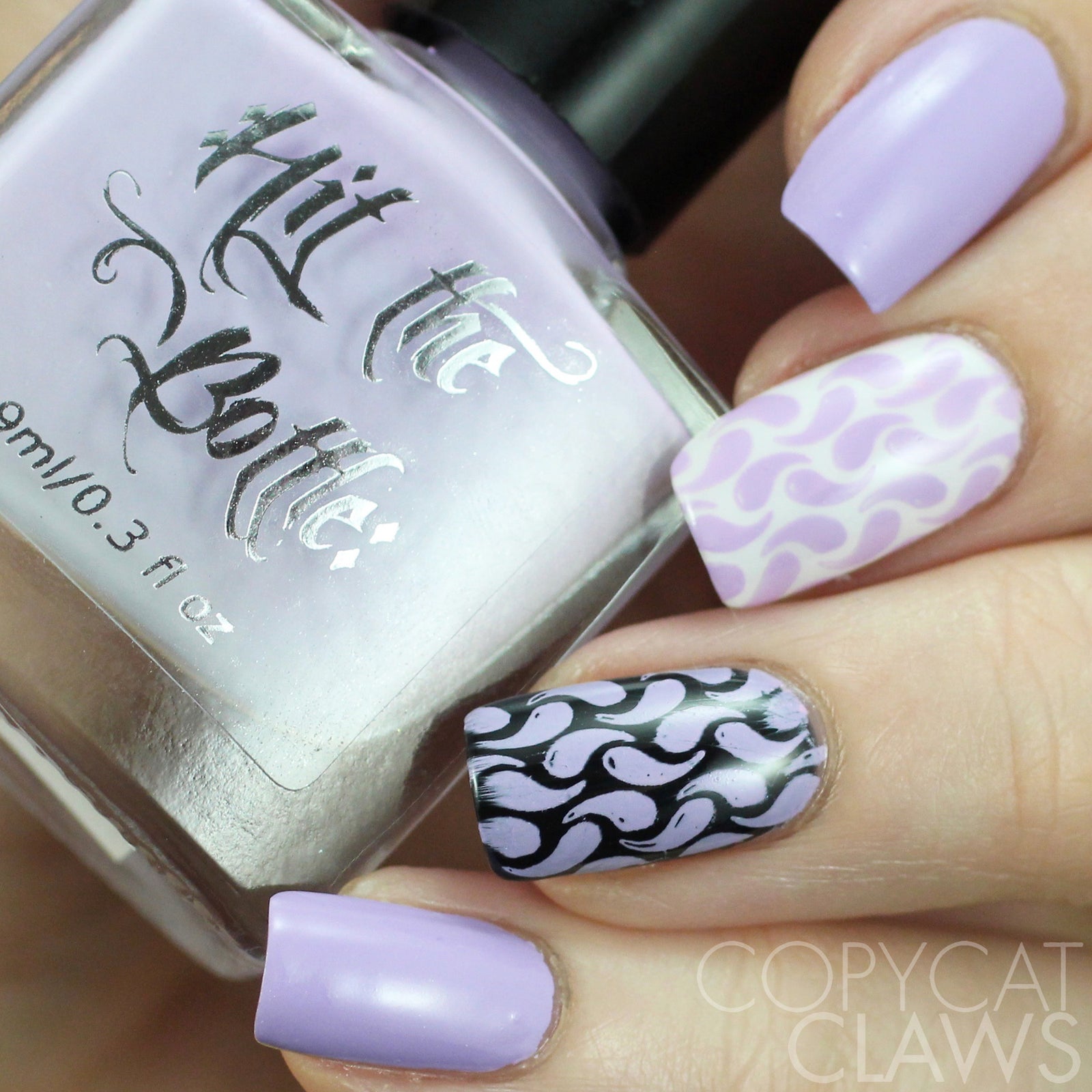 Hit the Bottle "Iced Mauve-jito" Stamping Polish