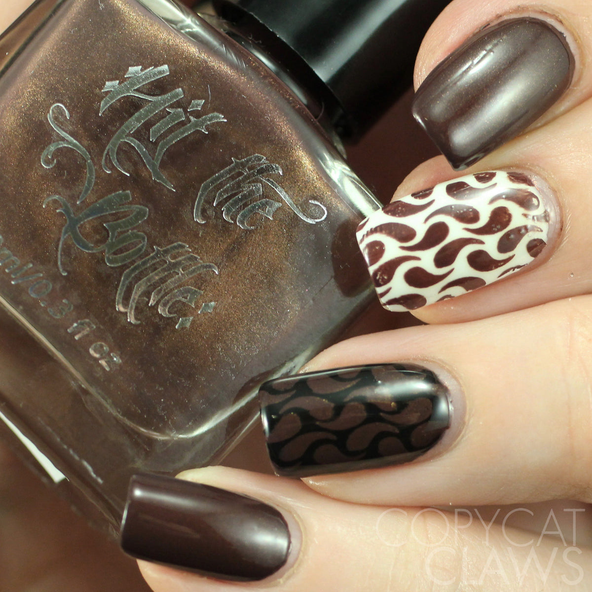 Hit the Bottle &quot;Make Mine a Mudslide&quot; Stamping Polish