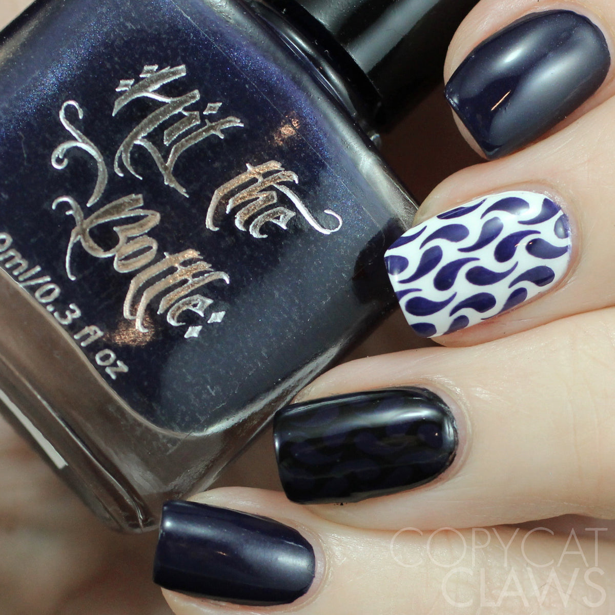 Hit the Bottle &quot;Midnight Ink&quot; Stamping Polish