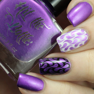 Hit the Bottle "Paint the Town Violet" Stamping Polish