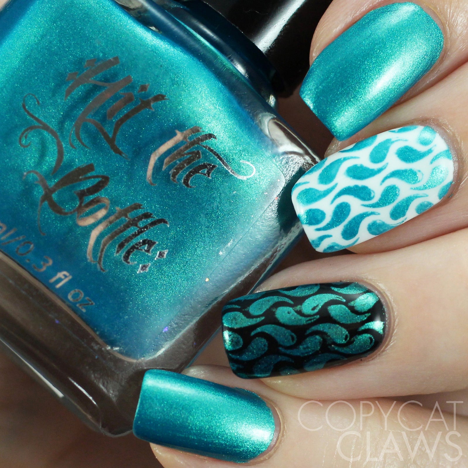 Hit the Bottle "Peacock Shimmer" Stamping Polish
