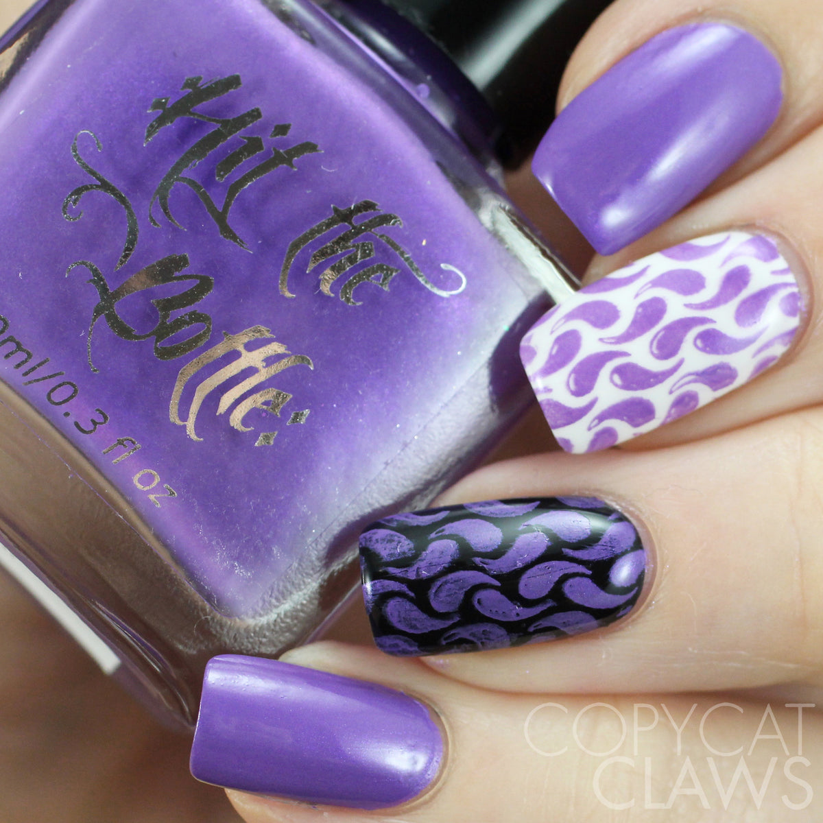 Hit the Bottle "Purple Dragon" Stamping Polish