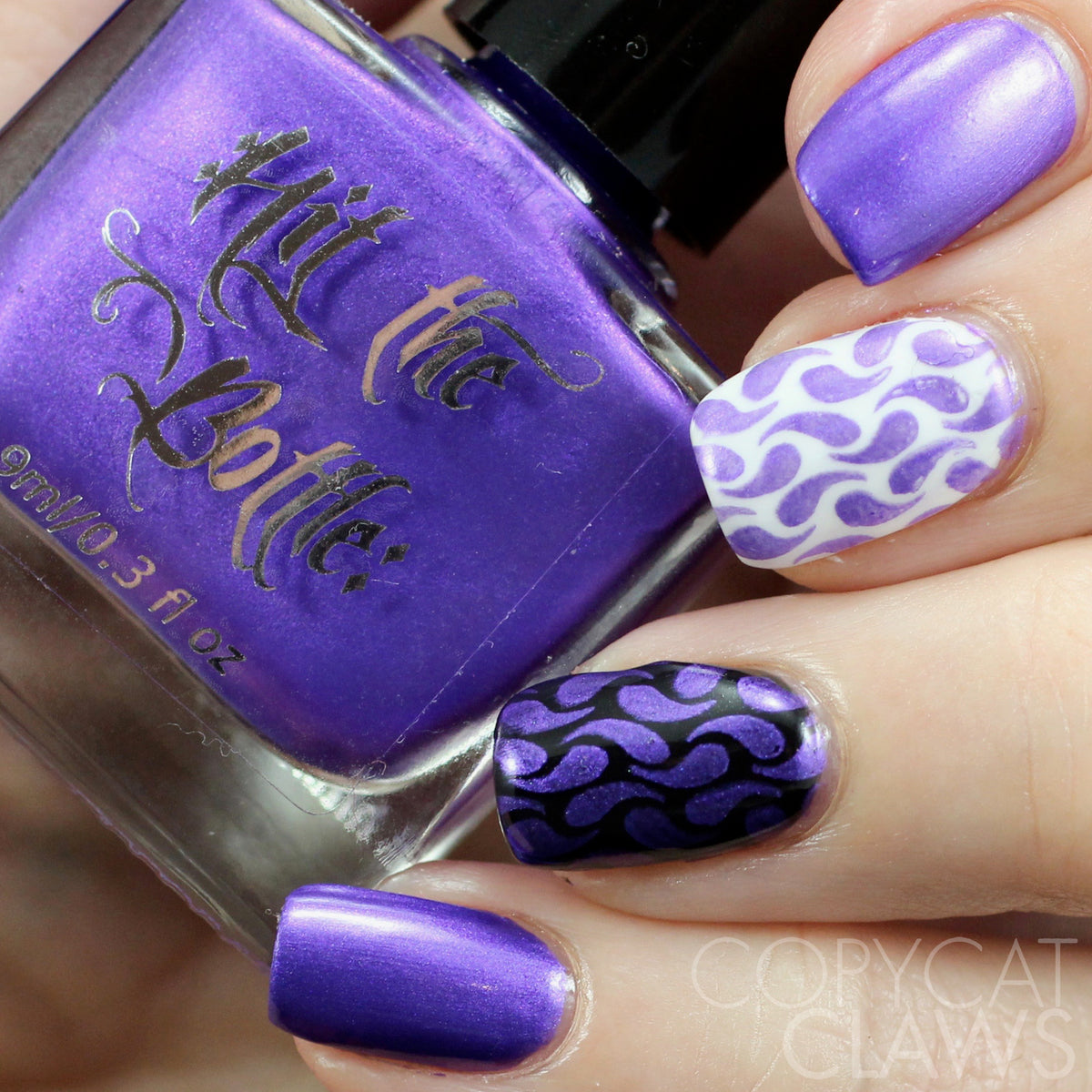 Hit the Bottle &quot;Purple Reign&quot; Stamping Polish