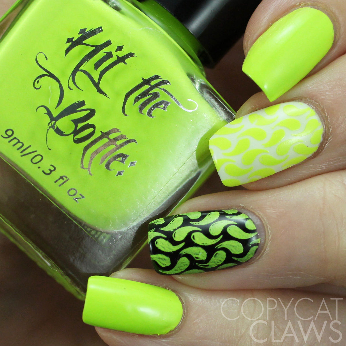 Hit the Bottle &quot;Shazam Yellow&quot; Neon Stamping Polish