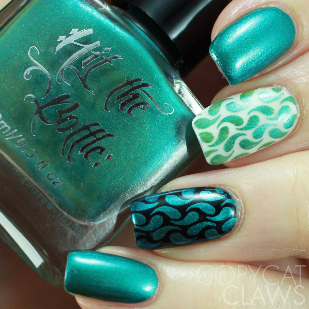 Hit the Bottle &quot;Teal-riffic&quot; Stamping Polish