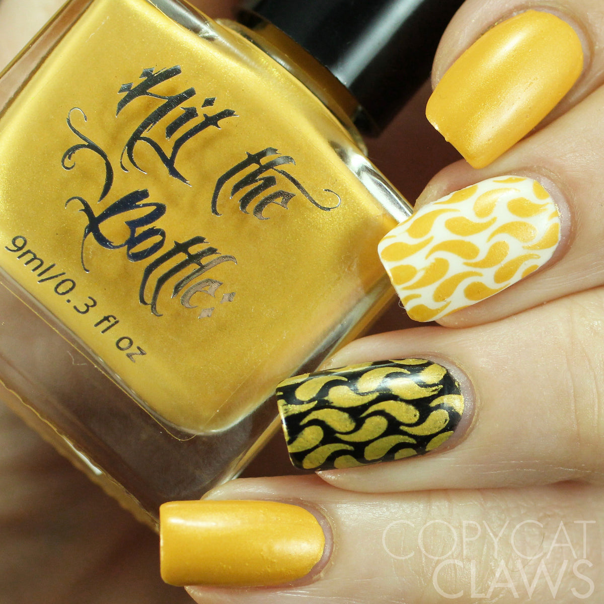 Hit the Bottle &quot;The Yolk is on You&quot; Stamping Polish
