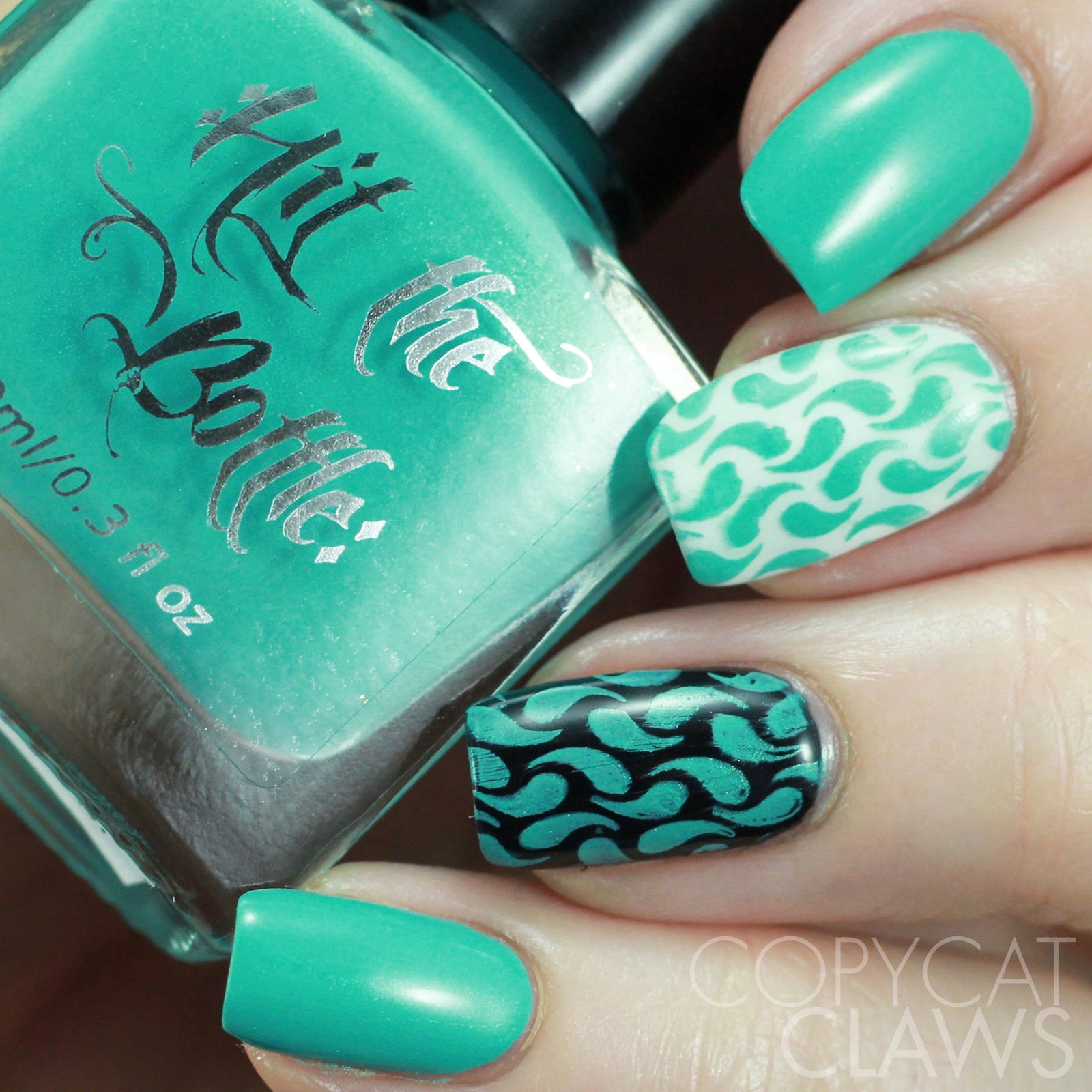 Hit the Bottle "Tipsy Grasshopper" Stamping Polish