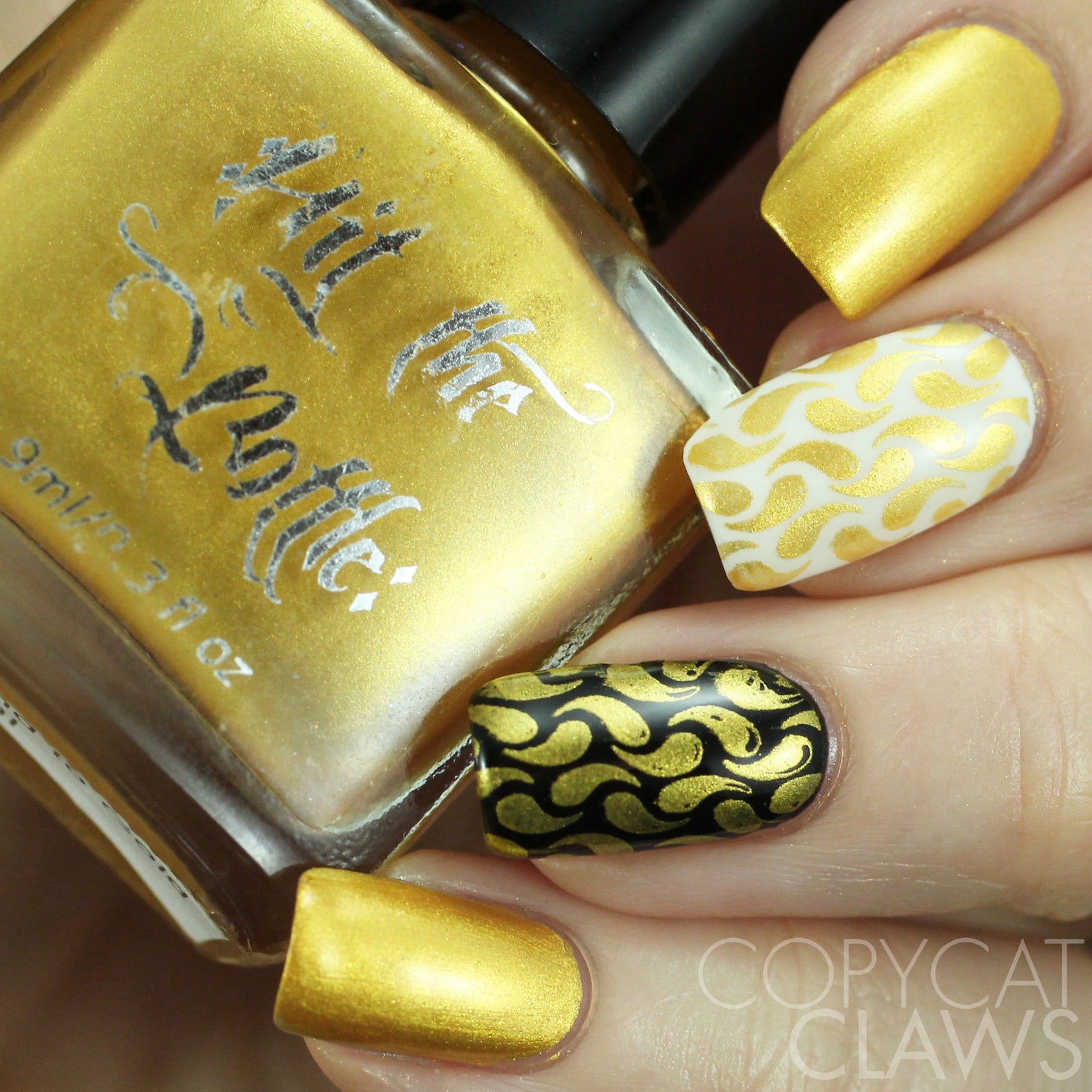 Hit the Bottle "To have and to Gold" StampingPolish